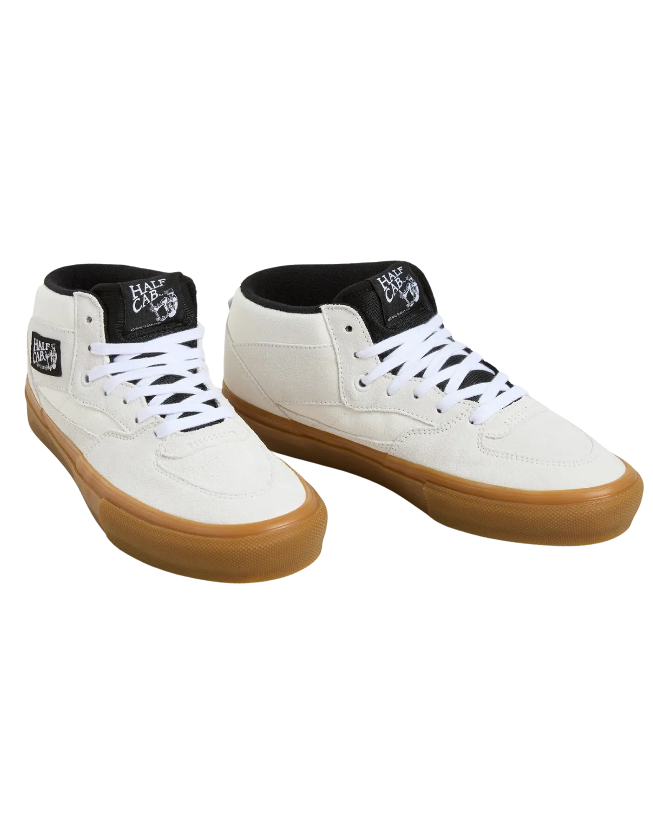 Skate Half Cab Schuhe in Antikweiß & Gummi
