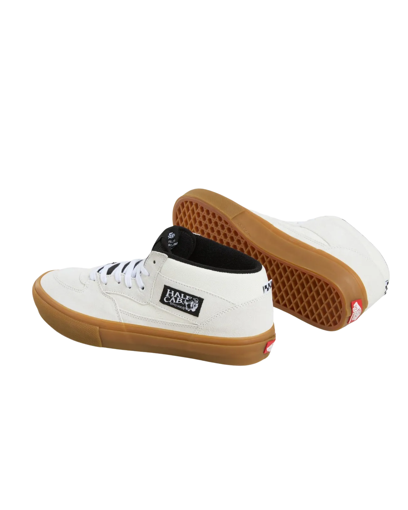 Skate Half Cab Schuhe in Antikweiß & Gummi