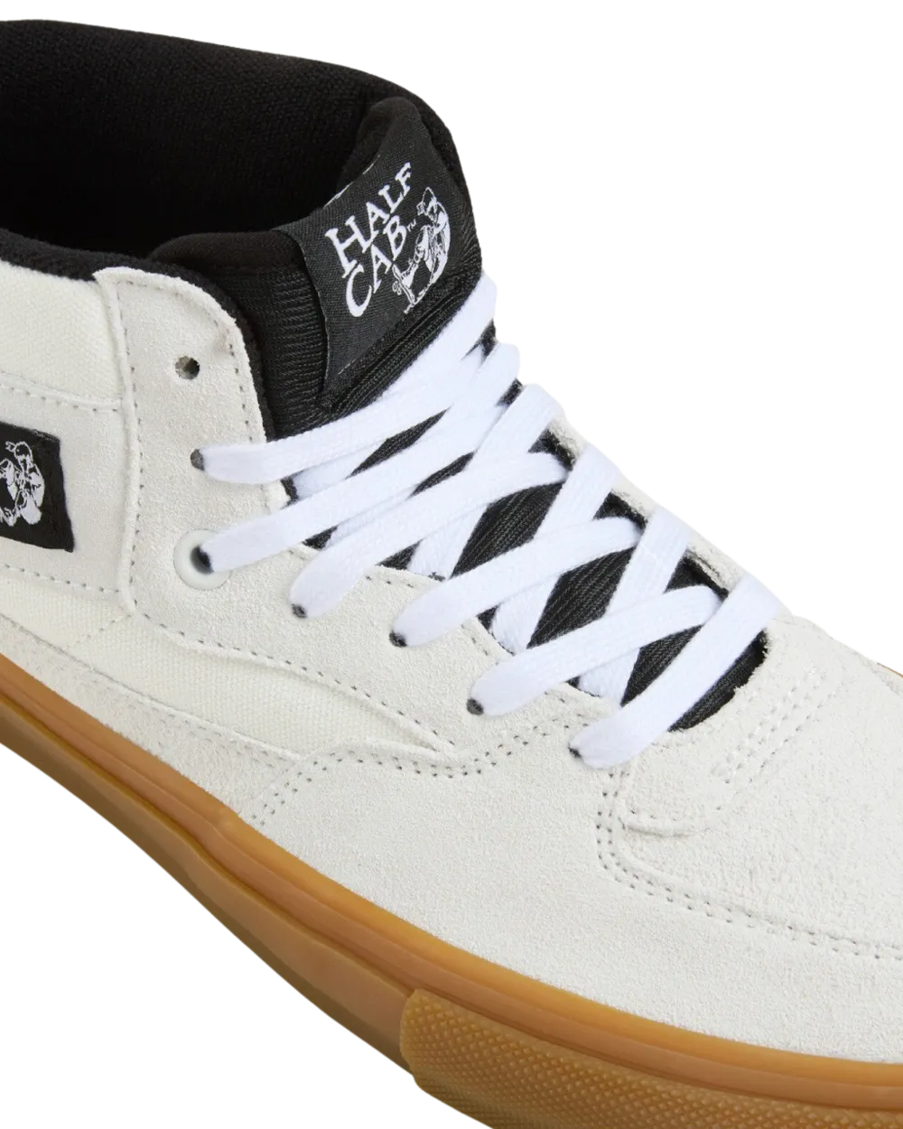 Skate Half Cab Schuhe in Antikweiß & Gummi
