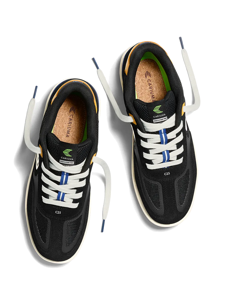 Skategoat C25 Schuhe in Schwarz, Gelb & Elfenbein