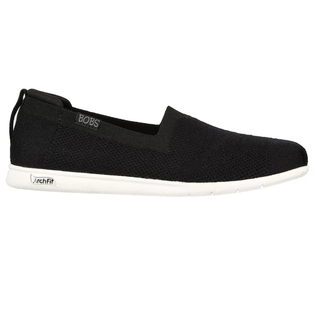 Skechers Damen Arch Fit Plush Breezy Babe Slip-On Schwarz 114109Blk Schwarz