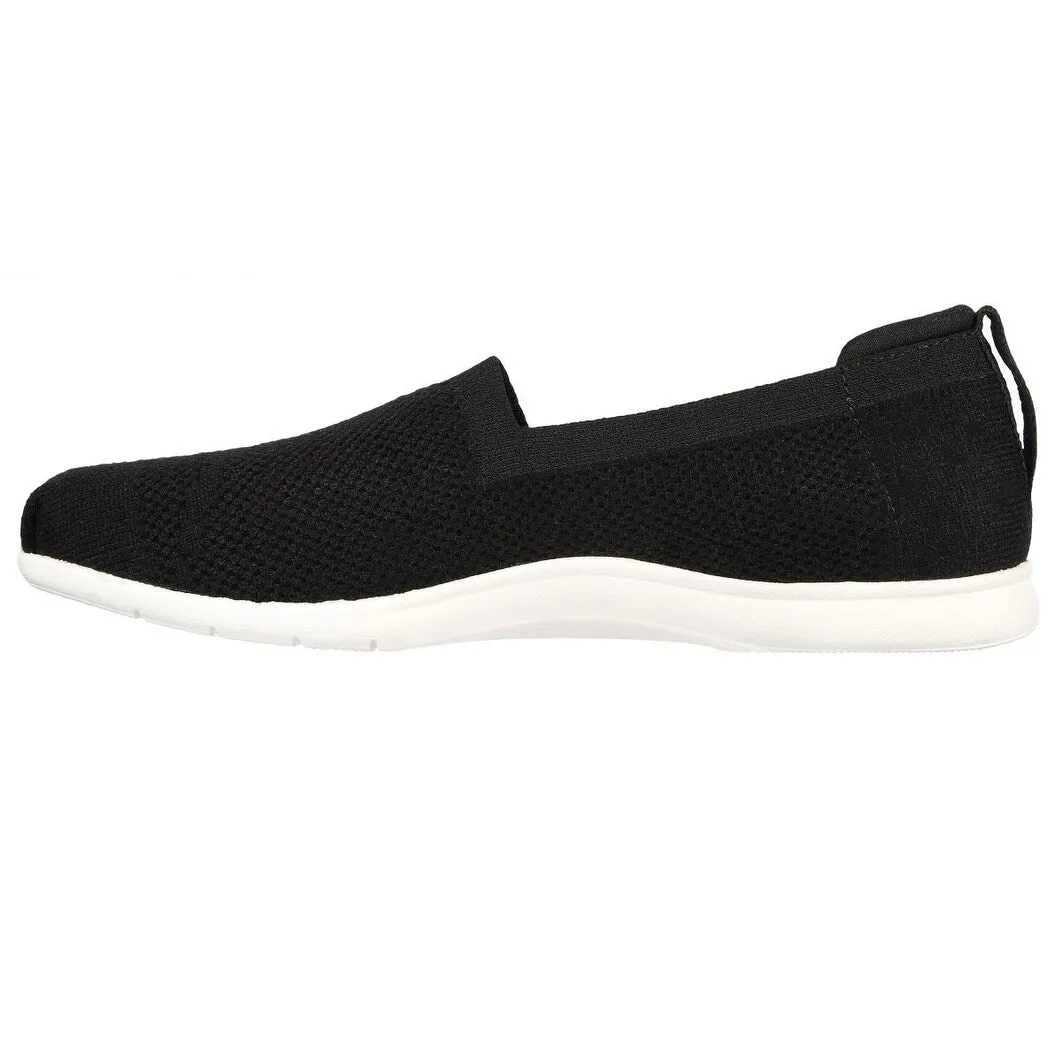 Skechers Damen Arch Fit Plush Breezy Babe Slip-On Schwarz 114109Blk Schwarz