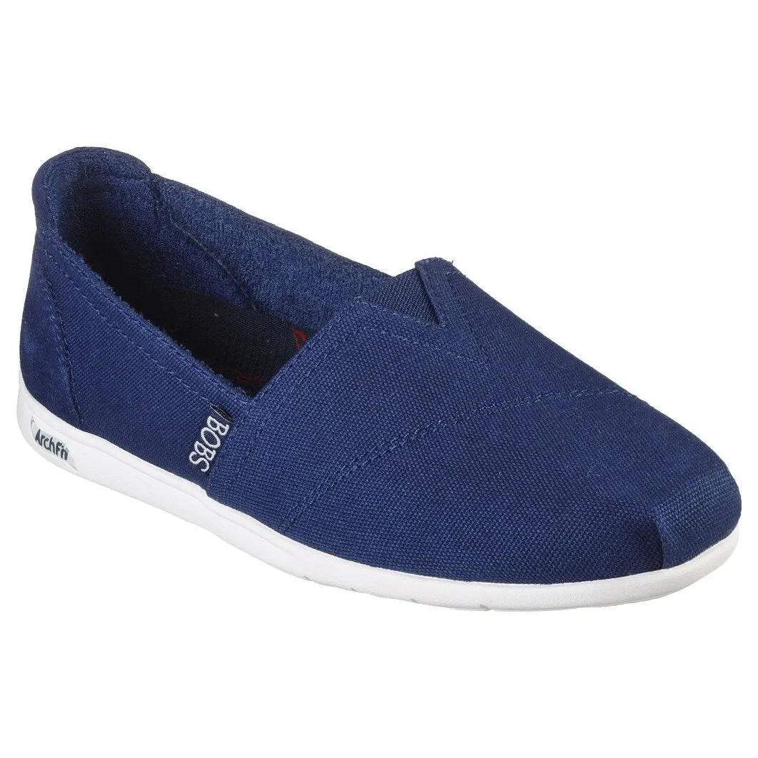 Skechers Damen Arch Fit Plush For3ver Luv Slip-On Marineblau 114108Nvy Marineblau