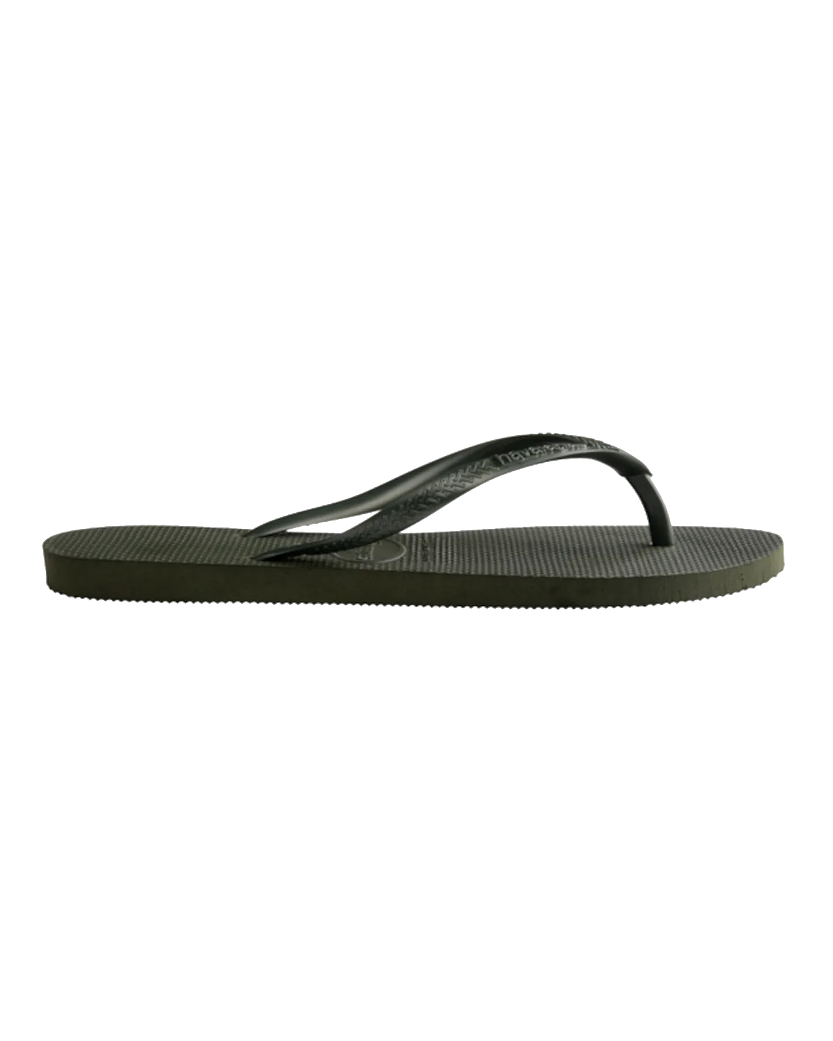 Schlanke Flip-Flops in Grün-Olive