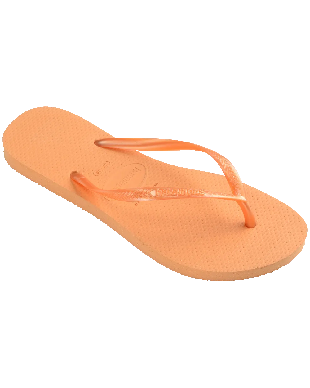Schlanke Flip-Flops in Pfirsich