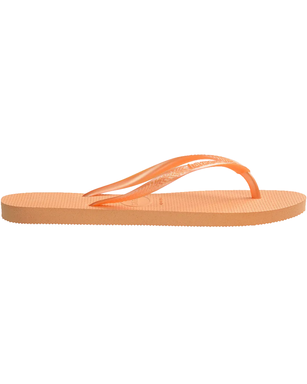 Schlanke Flip-Flops in Pfirsich