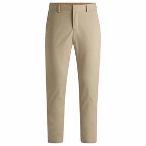 Slim-fit trousers in washable stretch cotton