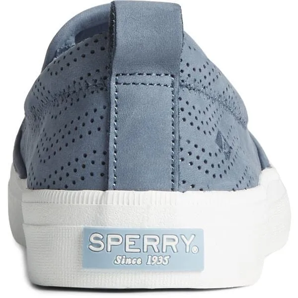 SPERRY CREST TWIN GORE PERFORIERTER LEDER-SLIP-ON-SNEAKER FÜR DAMEN - ENDVERKAUF!