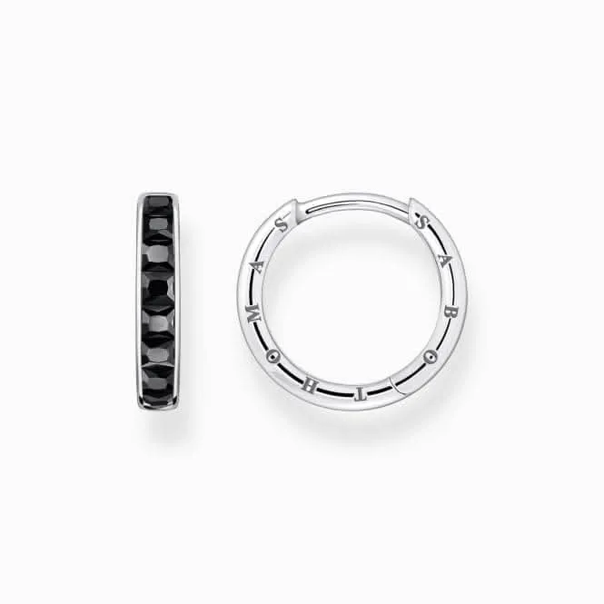 Sterling Silber Ohrringe mit schwarzen Pavé-Steinen CR668-643-11 Thomas Sabo Ohrringe