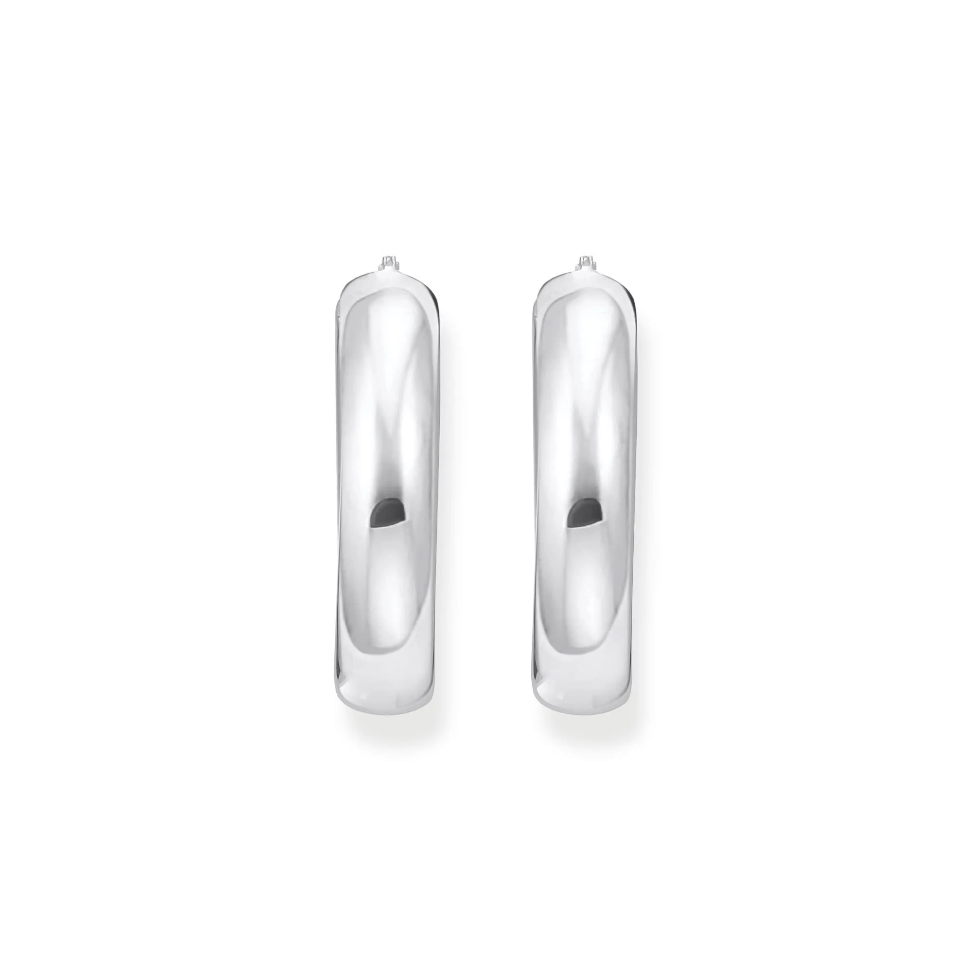 Sterling Silber Kühne Eleganz Große Klobige Creolen CR739-001-21 Thomas Sabo Ohrringe