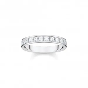 Sterling Silber Weiß Pavé-Steine Ring TR2358-051-14 Thomas Sabo Ringe