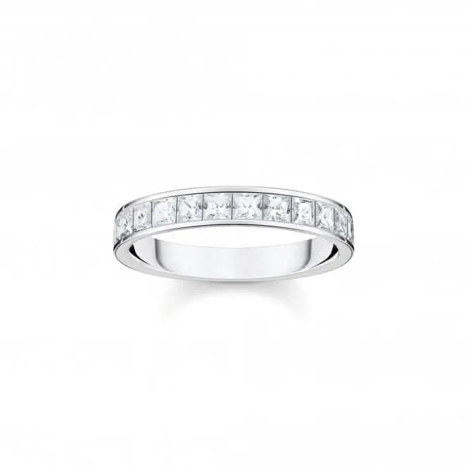Sterling Silber Weiß Pavé-Steine Ring TR2358-051-14 Thomas Sabo Ringe
