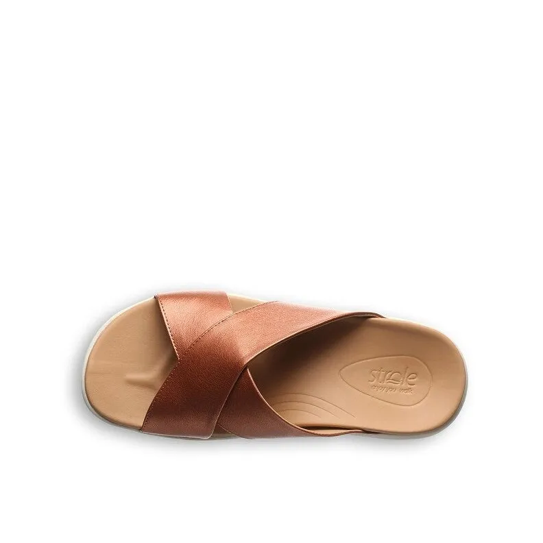 Strole Casual Schuhe Damen Delta Leder Schlupf-Slipper S845W