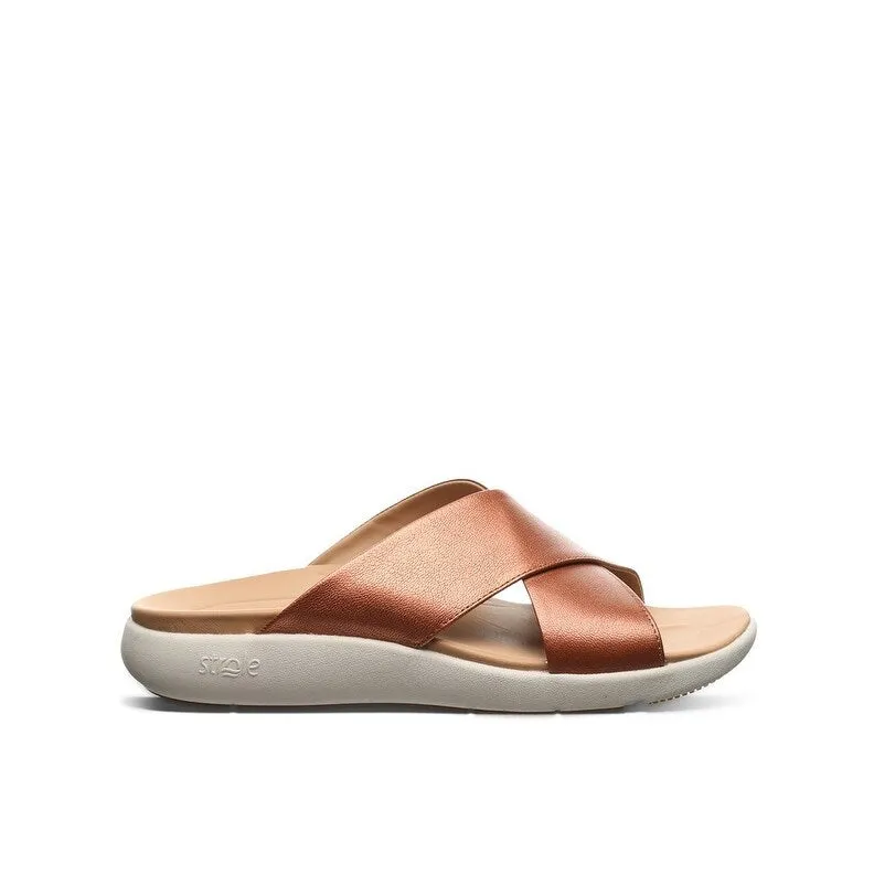 Strole Casual Schuhe Damen Delta Leder Schlupf-Slipper S845W