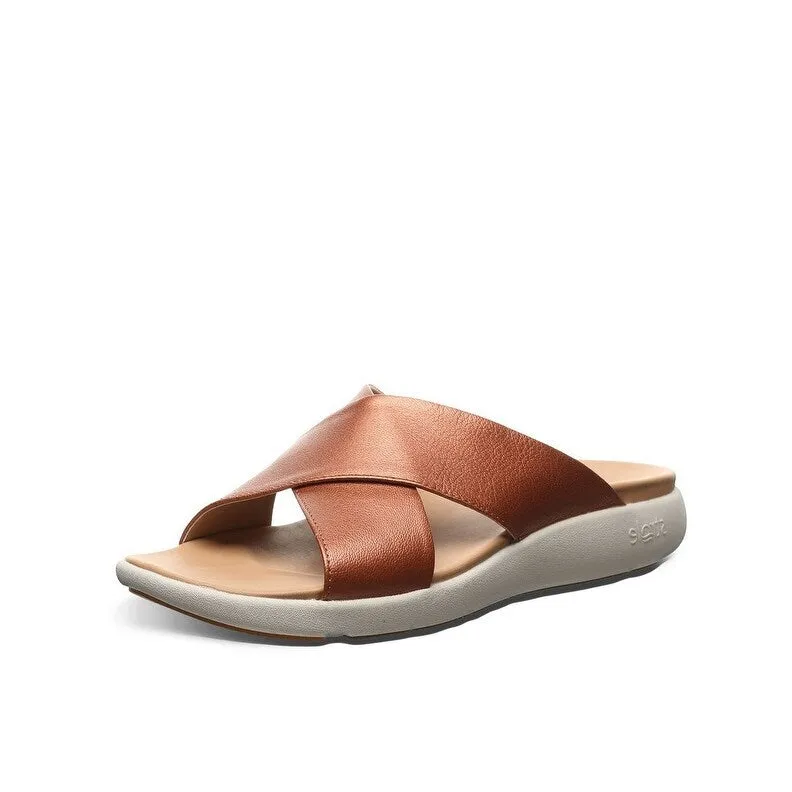 Strole Casual Schuhe Damen Delta Leder Schlupf-Slipper S845W