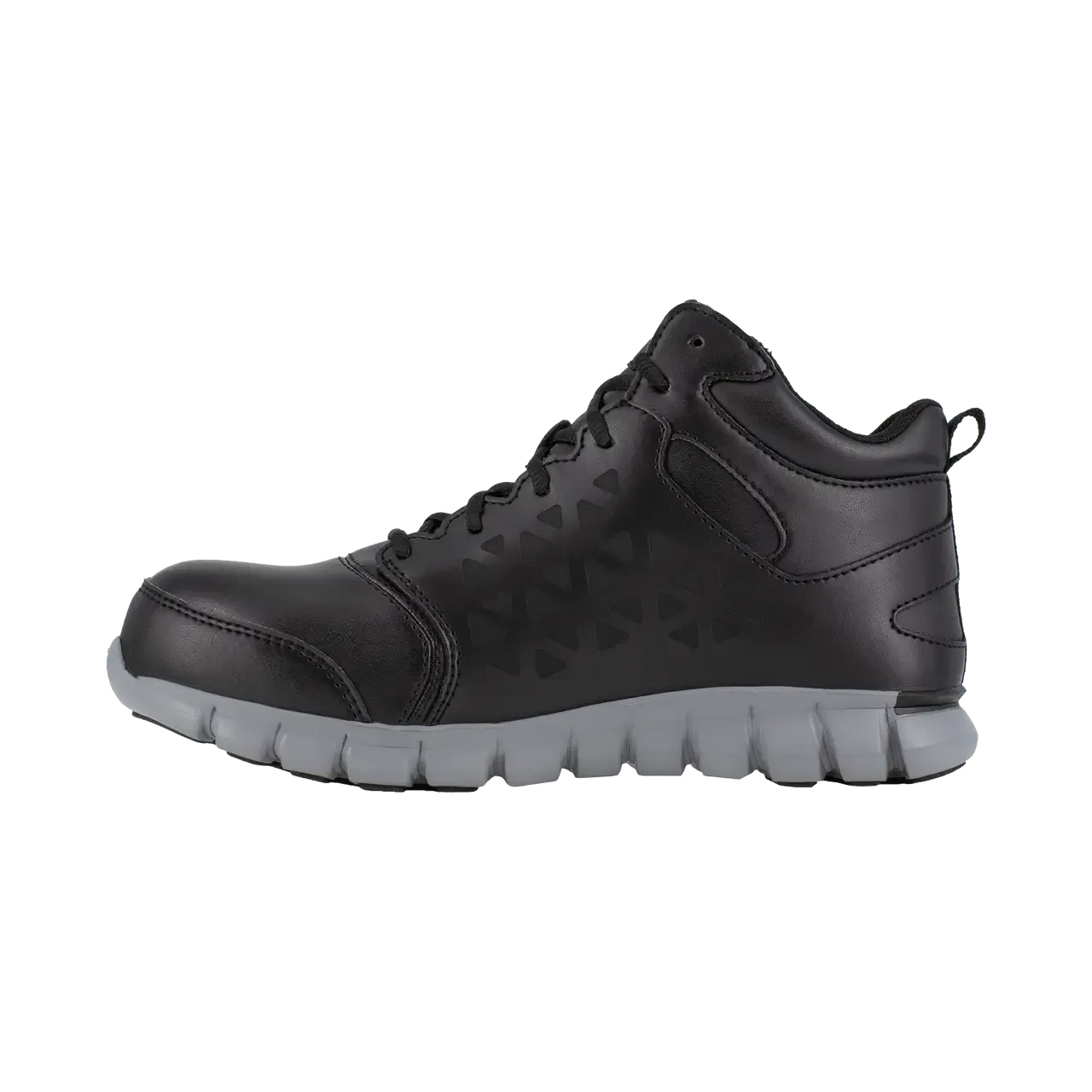 Sublite Cushion Composite-Zehen Wasserdichter Mittelschnitt Sport-Arbeitsstiefel Schwarz