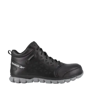 Sublite Cushion Composite-Zehen Wasserdichter Mittelschnitt Sport-Arbeitsstiefel Schwarz