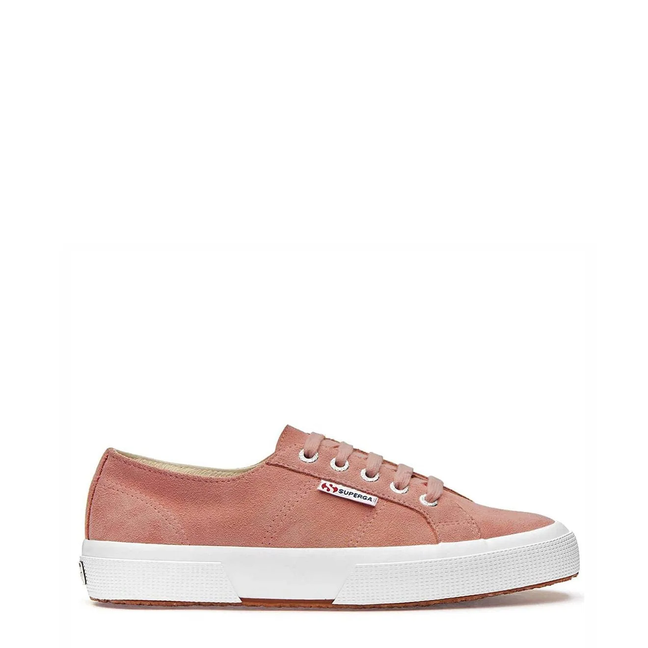 Superga Damen 2730 Wildleder-Turnschuh Rosa Pfirsich