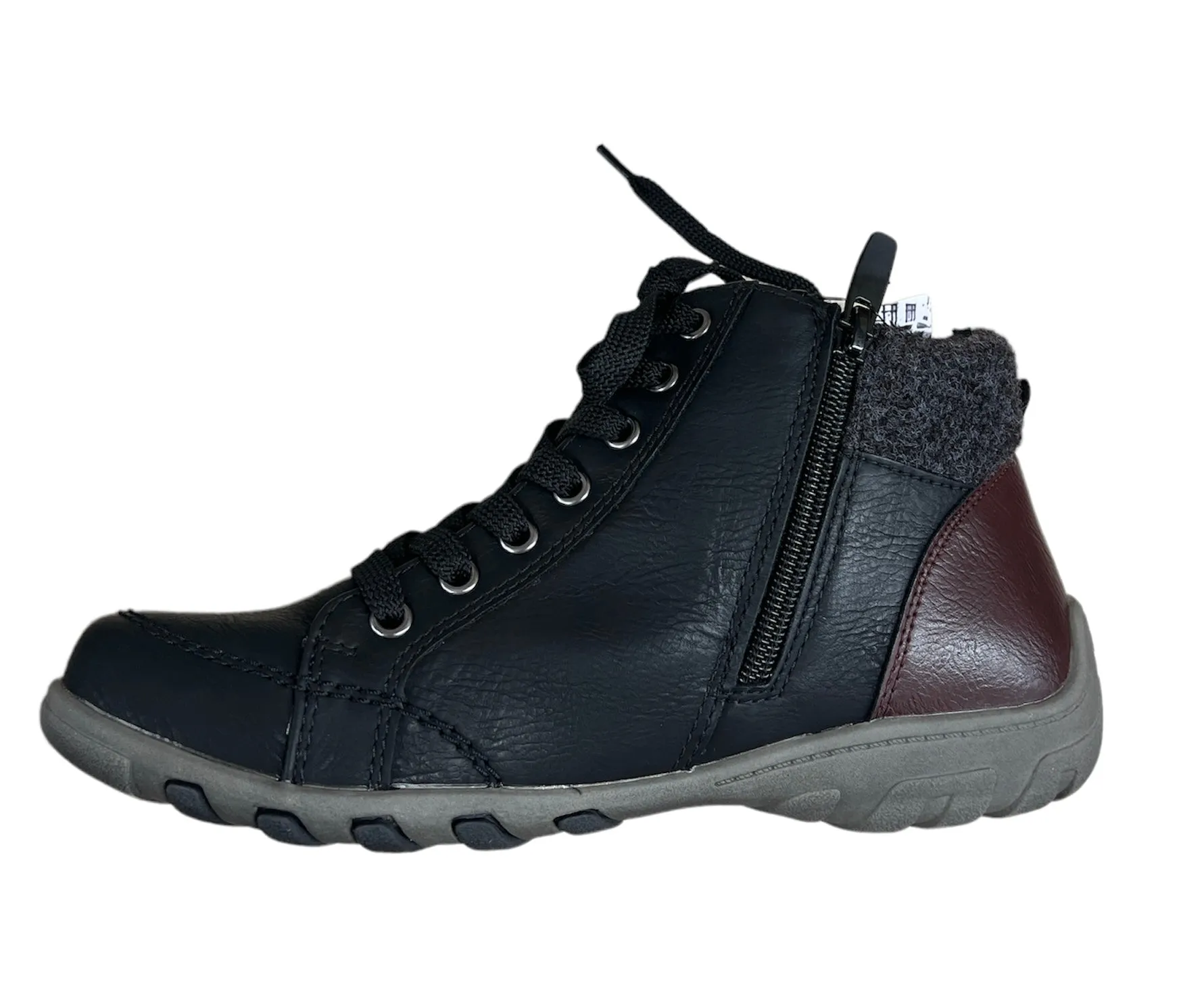 TAXI Schuhe Naomi-02T Schwarz/Bordeaux