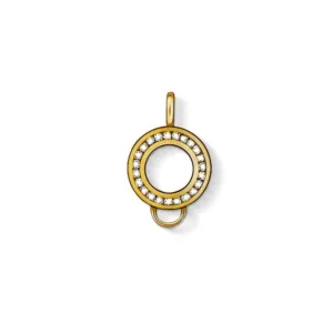 Thomas Sabo 18K Vergoldeter Charm-Träger mit Zirkonia X0185-414-14