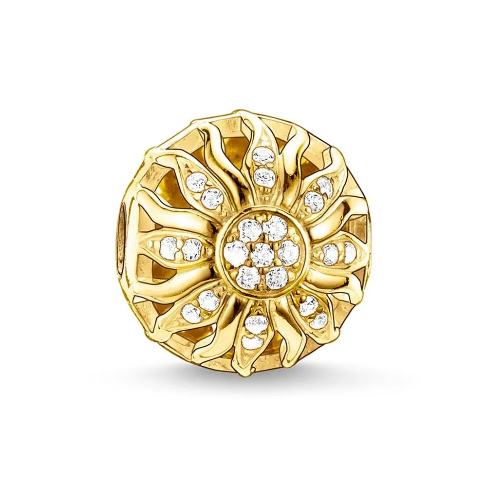 Thomas Sabo 18K Vergoldete Sonnen-Karma-Perle K0031-414-14