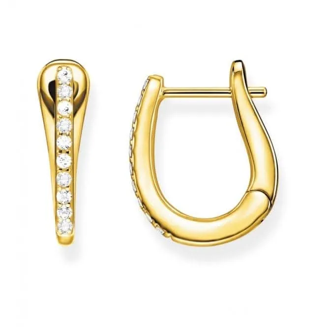 Thomas Sabo Klassische Gold Creolen Ohrringe CR629-414-14 Thomas Sabo Ohrringe