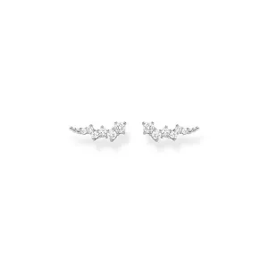 Thomas Sabo Schmuck Thomas Sabo Charm Club Sterlingsilber Ohrstecker mit weißen Steinen