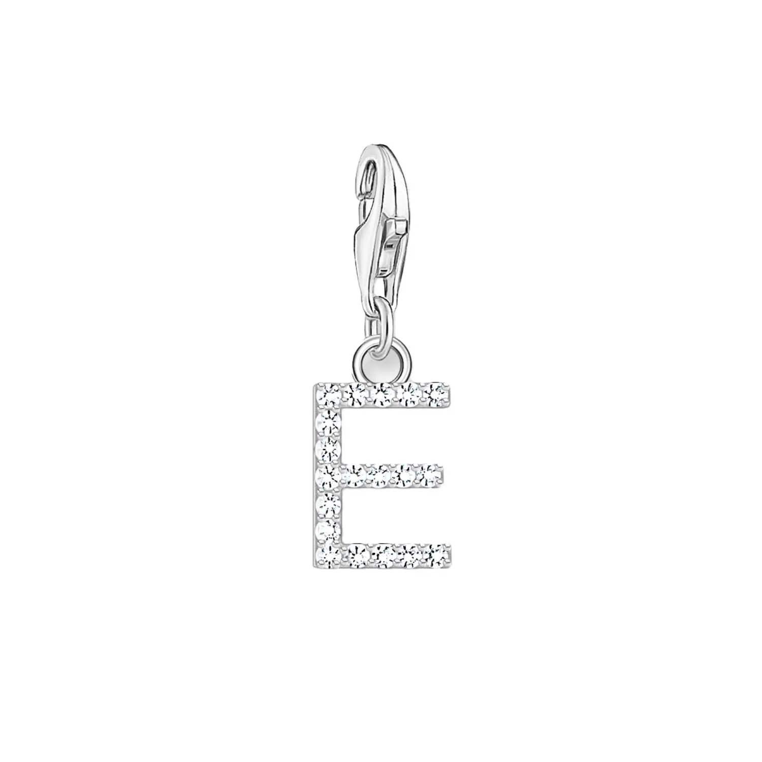 Thomas Sabo Schmuck Thomas Sabo Charmista Anhänger aus Sterling Silber mit Buchstaben E