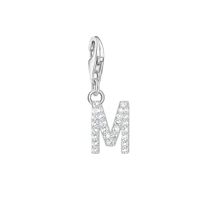 Thomas Sabo Schmuck Thomas Sabo Charmista Anhänger aus Sterling Silber mit Buchstaben M