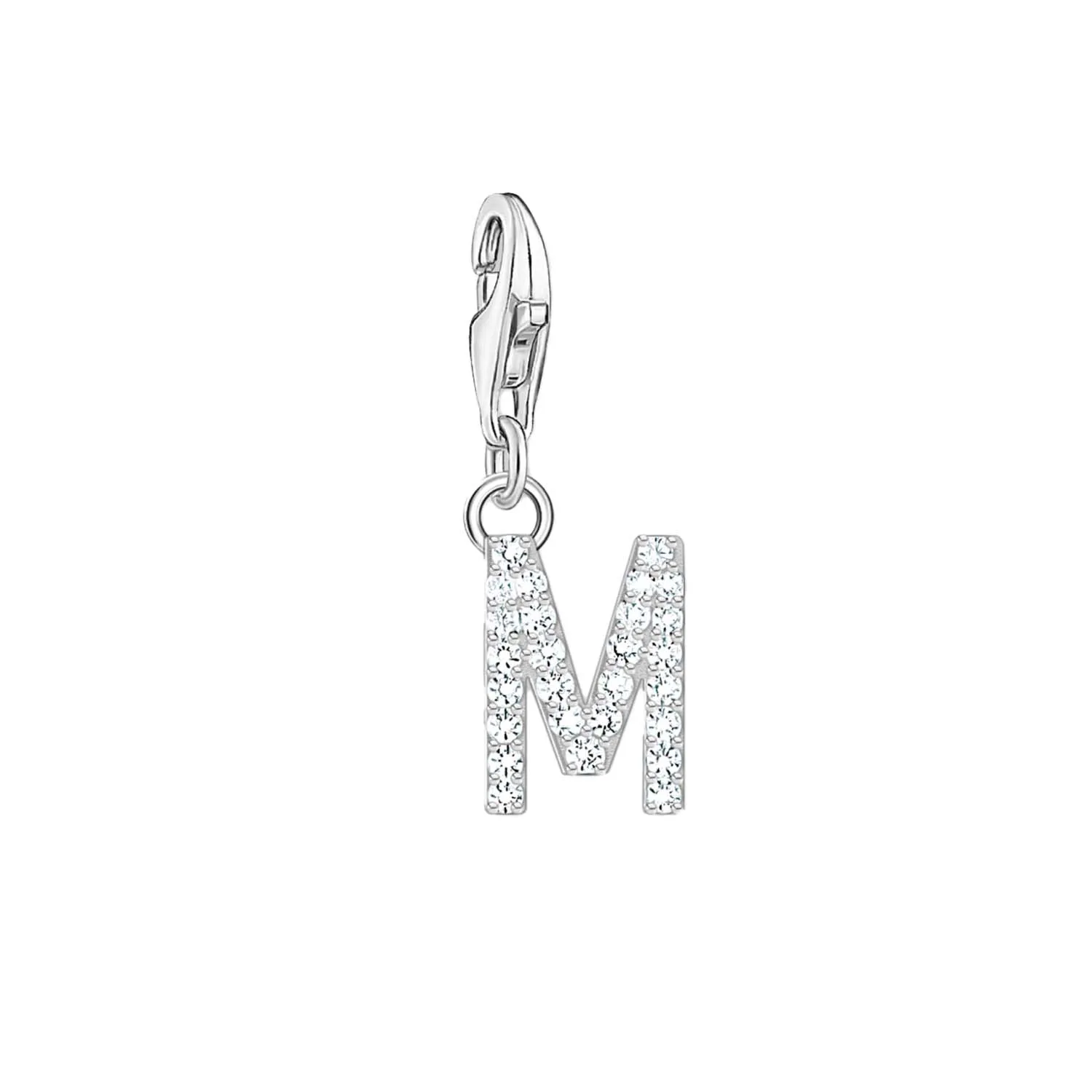Thomas Sabo Schmuck Thomas Sabo Charmista Anhänger aus Sterling Silber mit Buchstaben M