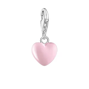 Thomas Sabo Schmuck Thomas Sabo Charmista Anhänger aus Sterlingsilber mit pinkem Emailherz