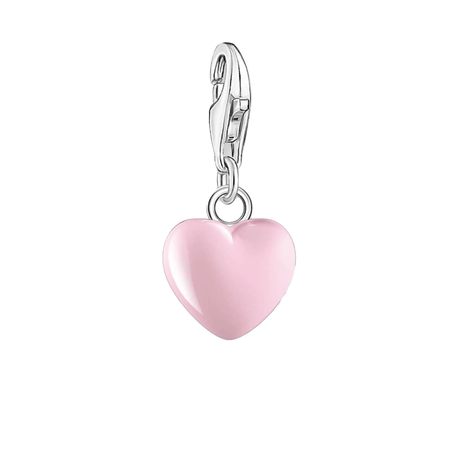 Thomas Sabo Schmuck Thomas Sabo Charmista Anhänger aus Sterlingsilber mit pinkem Emailherz