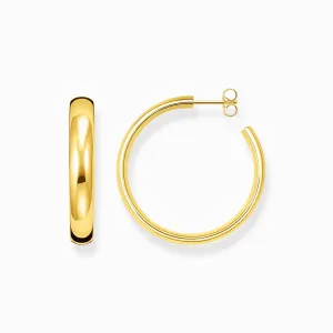 Thomas Sabo Schmuck Thomas Sabo Mittelgroße Creolen aus Sterling Silber mit Goldbeschichtung