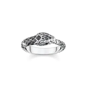 Thomas Sabo Schmuck Thomas Sabo Sterling Silber Geschwärzter Schlangenring