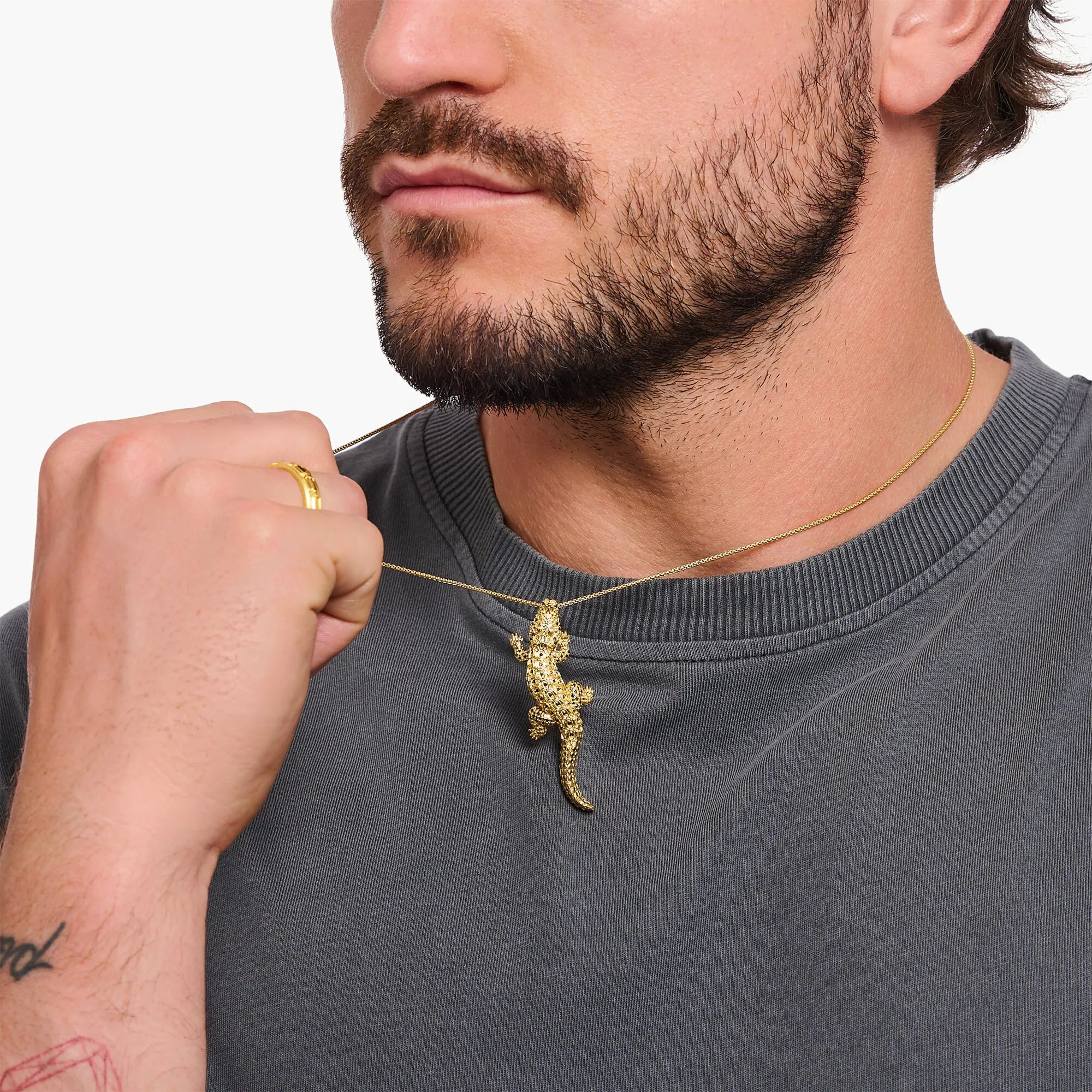 Thomas Sabo Herrenanhänger Schmuck 3D-Krokodil-Anhänger