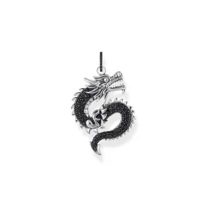 Thomas Sabo Herrenanhänger Schmuck Drachenanhänger mit schwarzen Zirkonia