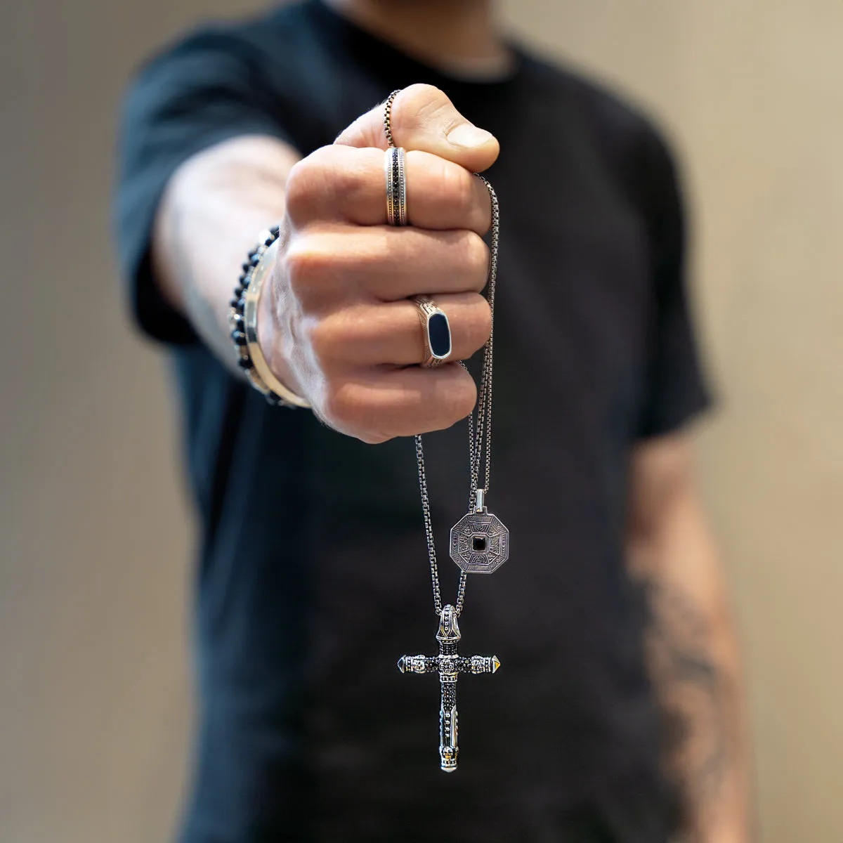 Thomas Sabo Herrenanhänger Schmuck Glücksbringer und Lebensweg-Anhänger
