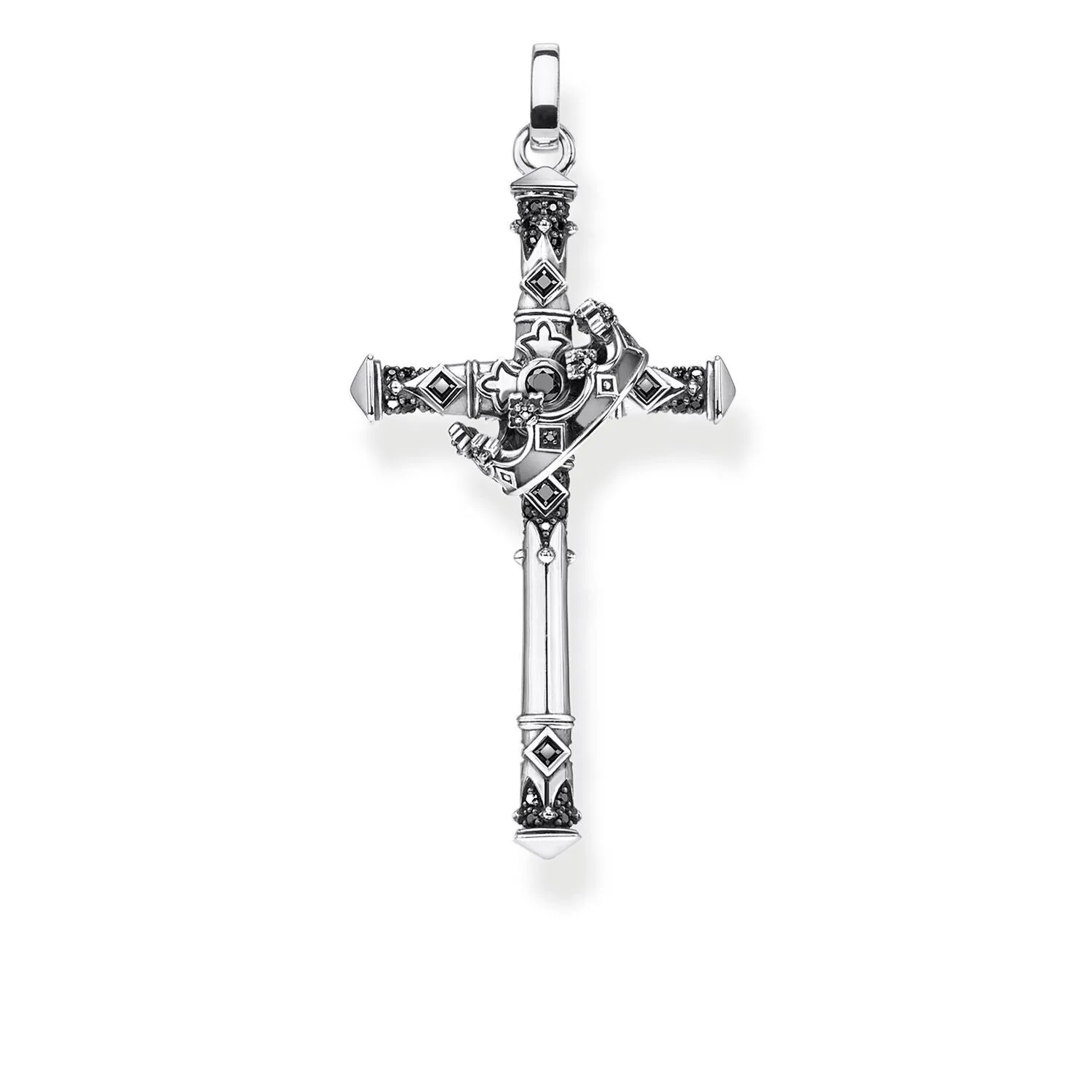 Thomas Sabo Herren Anhänger Schmuck Anhänger Kreuz & Krone