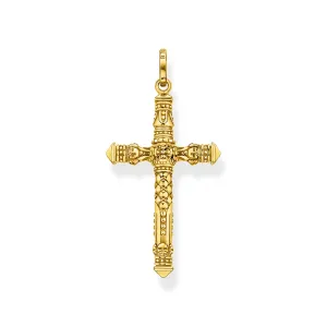 Thomas Sabo Herren Anhänger Schmuck Anhänger Kreuz Gold