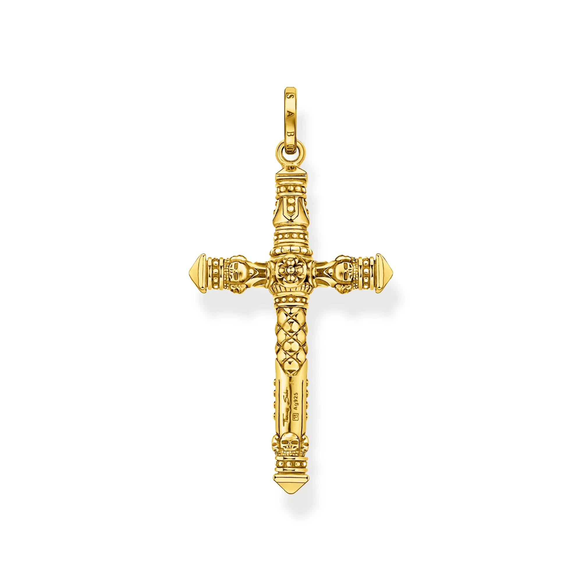 Thomas Sabo Herren Anhänger Schmuck Anhänger Kreuz Gold