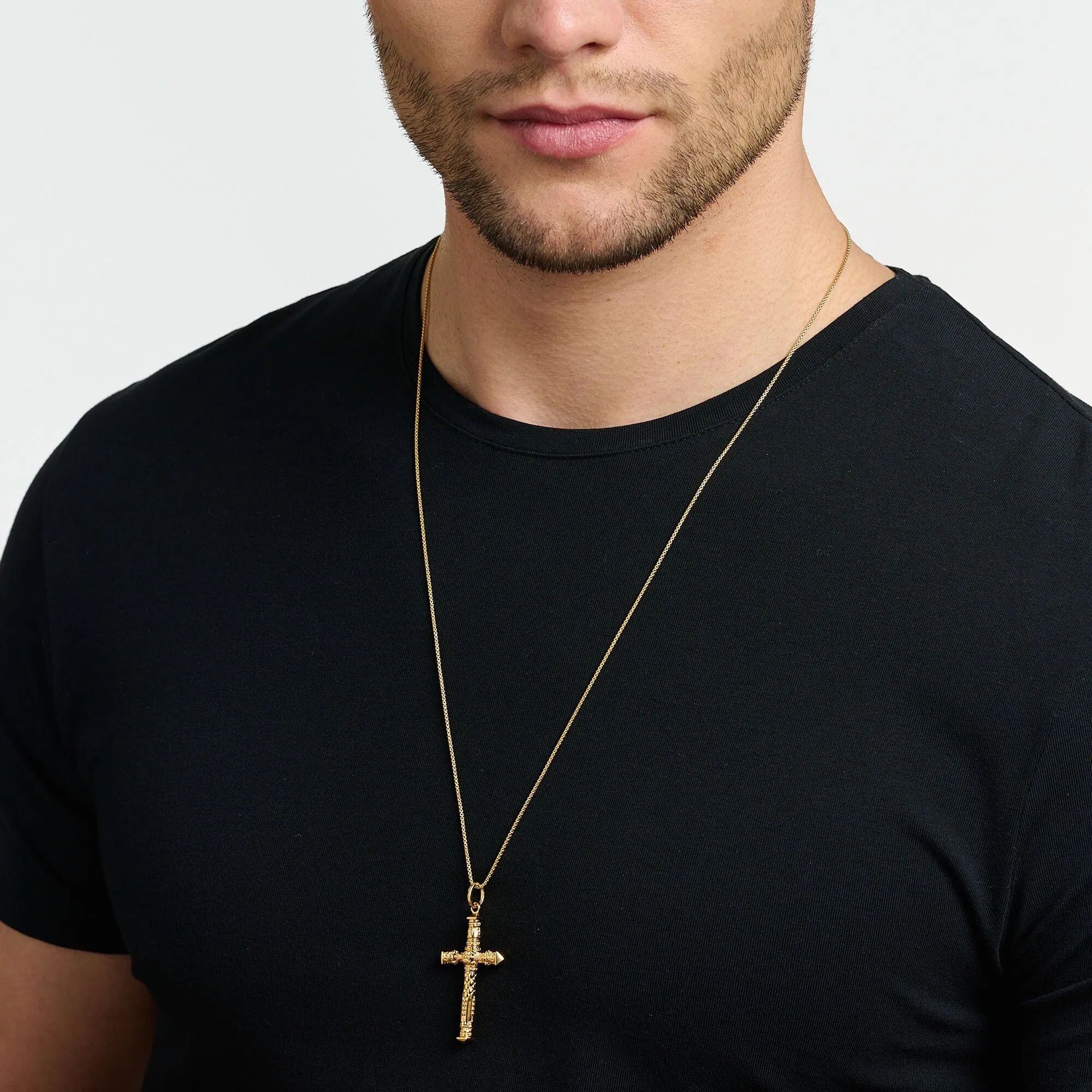 Thomas Sabo Herren Anhänger Schmuck Anhänger Kreuz Gold
