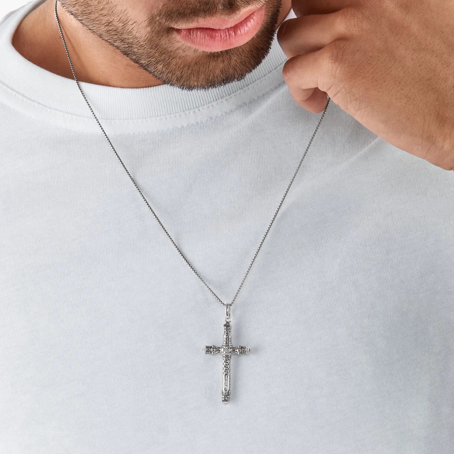 Thomas Sabo Herrenanhänger Schmuck Anhänger Kreuz Silber