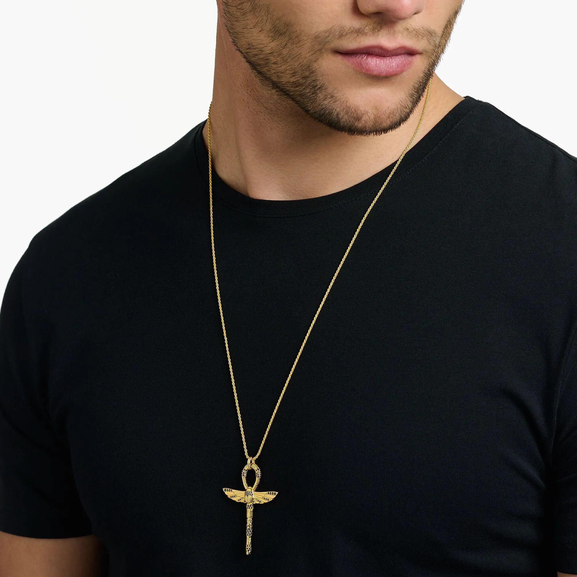 Thomas Sabo Herrenanhänger Schmuck Anhänger ägyptisches Lebenskreuz Gold
