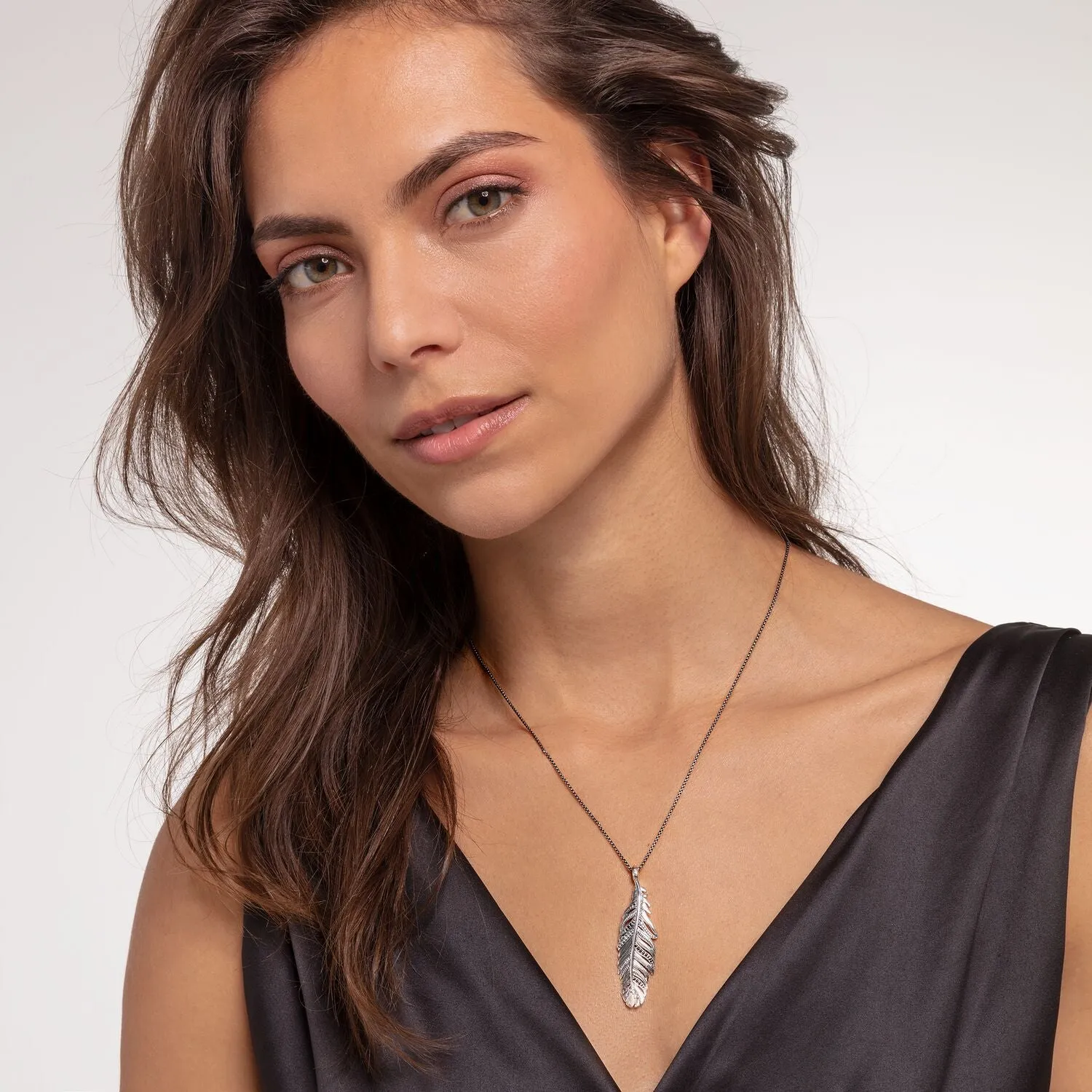 Thomas Sabo Herrenanhänger Schmuck Anhänger Feder