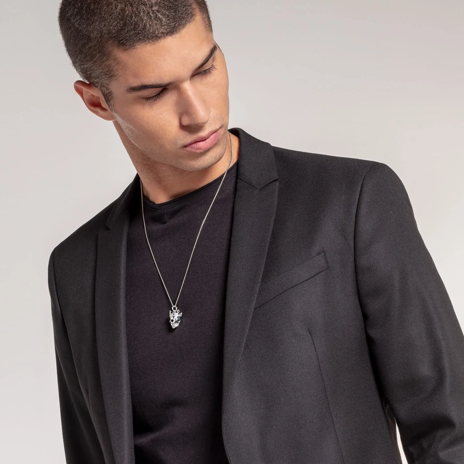 Thomas Sabo Herren Anhänger Schmuck Anhänger Totenkopf Krone