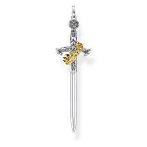 Thomas Sabo Herrenanhänger Schmuck Anhänger Schwert mit Krone