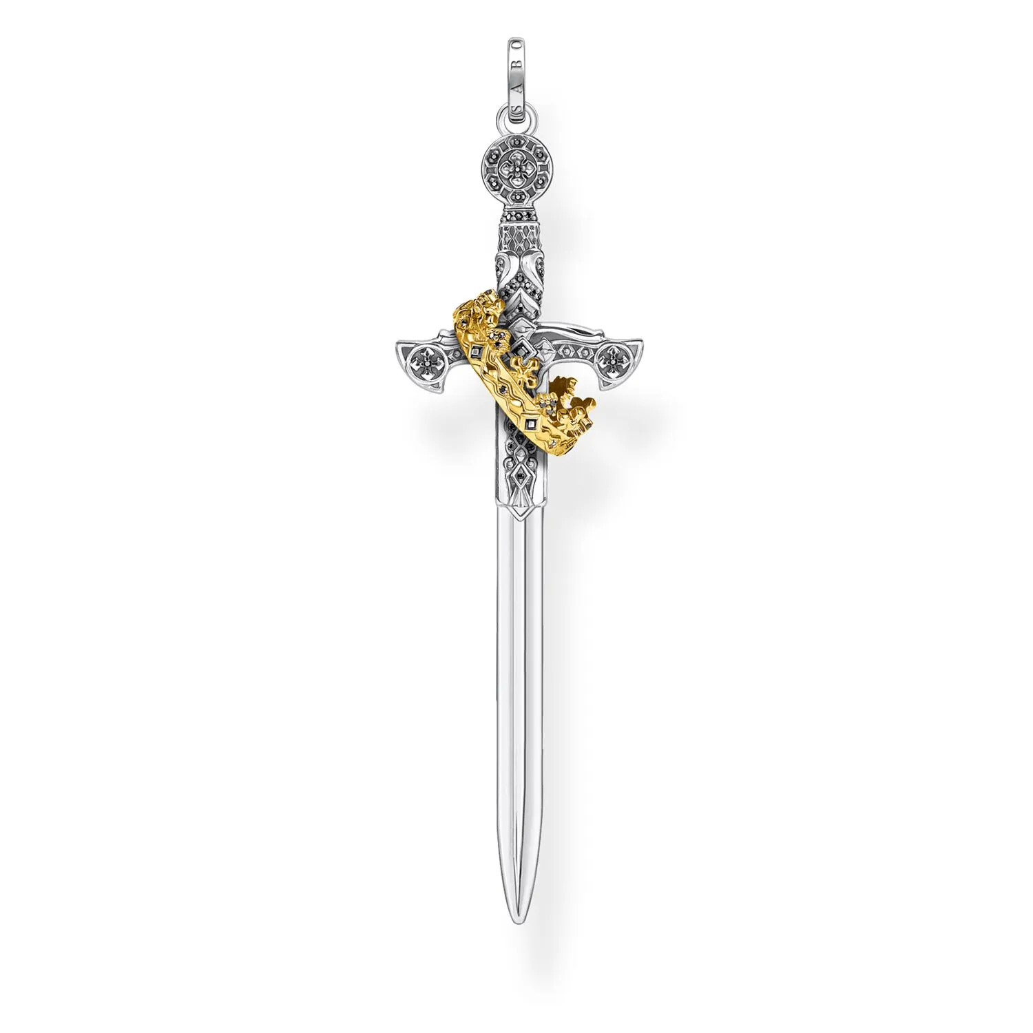 Thomas Sabo Herrenanhänger Schmuck Anhänger Schwert mit Krone