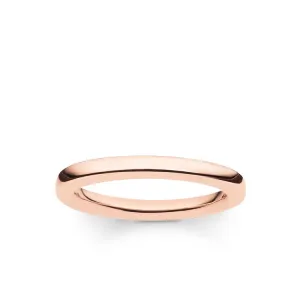 Thomas Sabo Rose Gold Plated Plain Band Ring TR1979-415-12