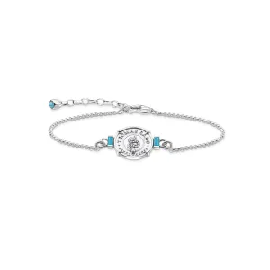 Thomas Sabo Silberschmuck Thomas Sabo Sterling Silber Mystic Island Münze Torq 16-19cm Armband