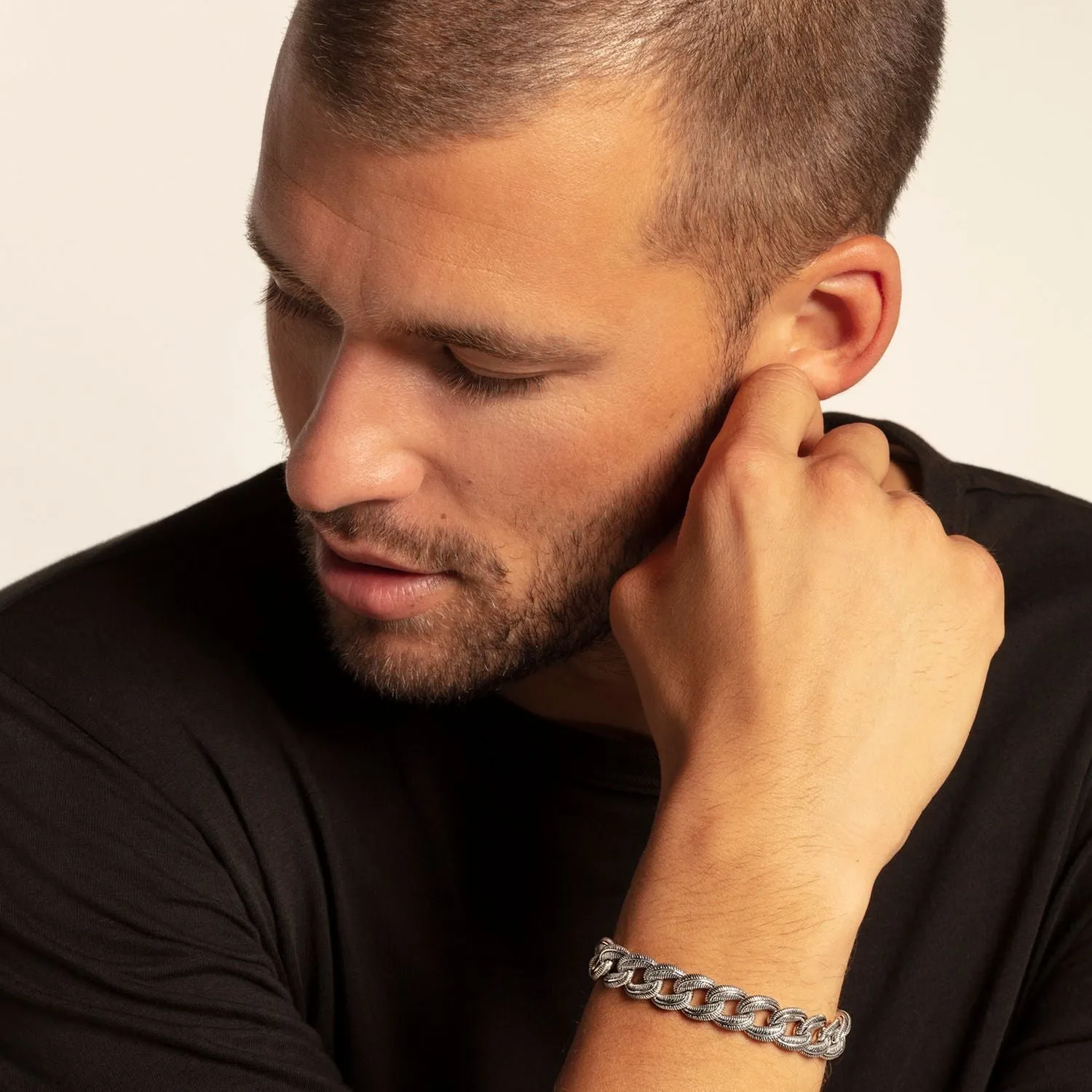 Thomas Sabo Damenarmband Schwarzsilber Armband